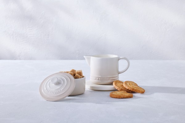 Le Creuset Zucker und Milch Set Steinzeug Meringue