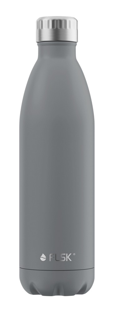 FLSK Trinkflasche Stone Isolierflasche Grau