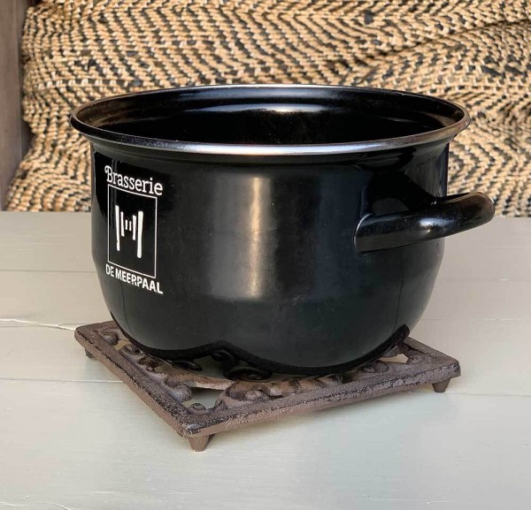 Topfuntersetzer Quadratisch Untersetzer Vintage Gusseisen Braun Antik-Stil 15cm