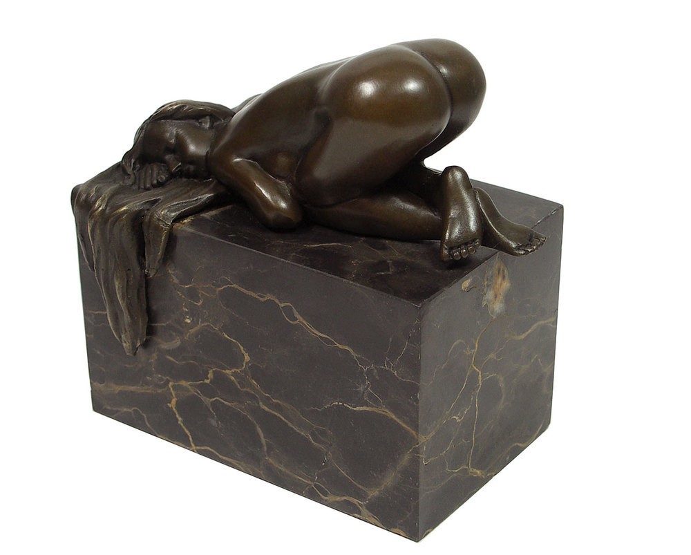 Bronze Akt Figur Frau auf Marmorsockel Erotik Skulptur Kunst Antik Stil Bronze Akt Figur Frau auf Marmorsockel Erotik Skulptur Kunst Antik Stil