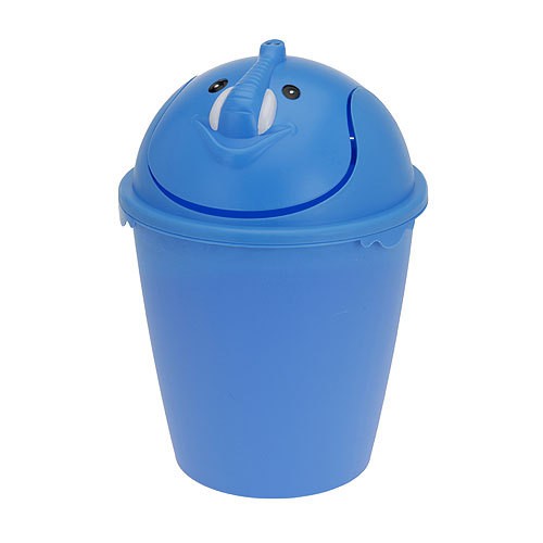 Toller Kinder Abfalleimer Mülleimer Elefant Blau 35cm, Gartenspielgeräte, Gartenmöbel, Garten