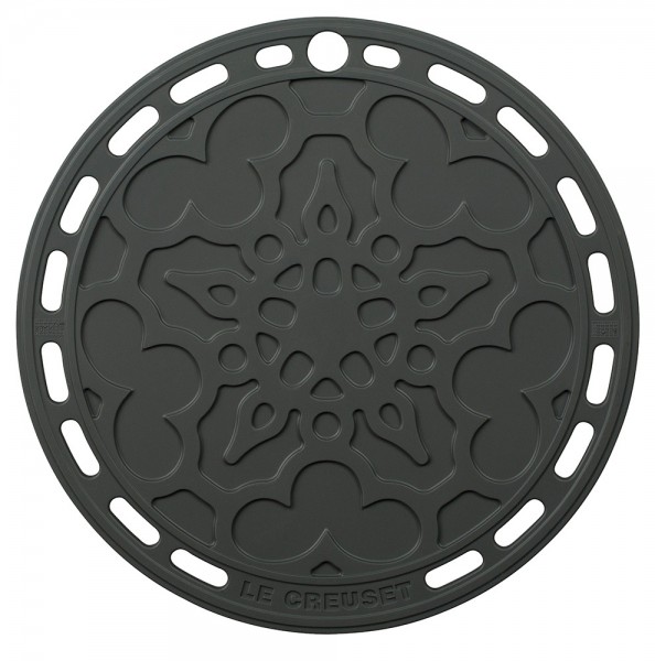 Le Creuset Silikon Untersetzer Tradition Rund Flint 20cm