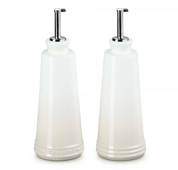Le Creuset Essig und Öl Set Steinzeug Meringue