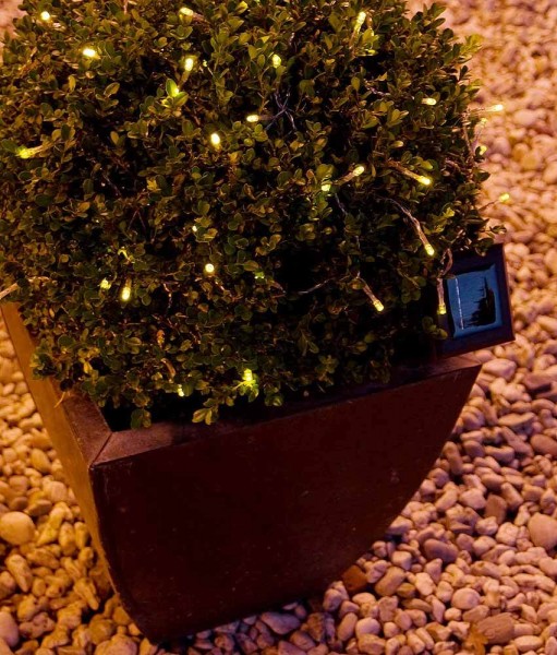 Solar Lichterkette Außen LED Outdoor Wetterfest Warmweiß 8 Modi Garten Balkon