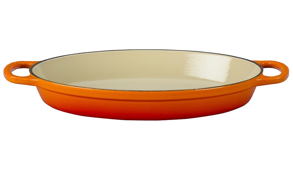 Le Creuset Auflaufform Signature Oval Gusseisen Ofenrot 28cm Le Creuset Auflaufform Signature Oval Gusseisen Ofenrot 28cm