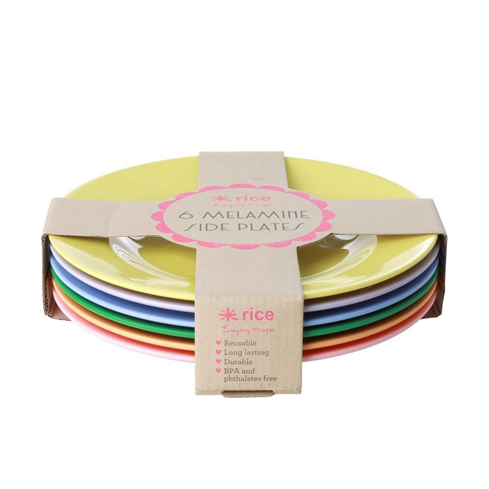 Rice Melamin Teller Set "Let's Summer" Rund 6er-Set Ø 20cm Rice Melamin Teller Set "Let's Summer" Rund 6er-Set Ø 20cm