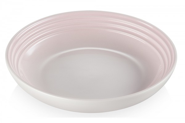 Le Creuset Suppenteller Steinzeug Shell Pink 22cm
