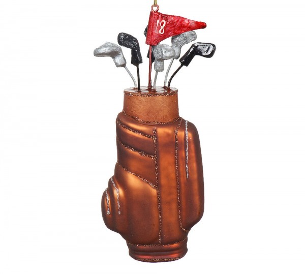 Christbaumschmuck Golfbag Christbaumanhänger Golf Echt Glas Weihnachten