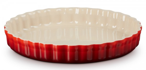 Le Creuset Tarte-Form Steinzeug Kirschrot 28cm