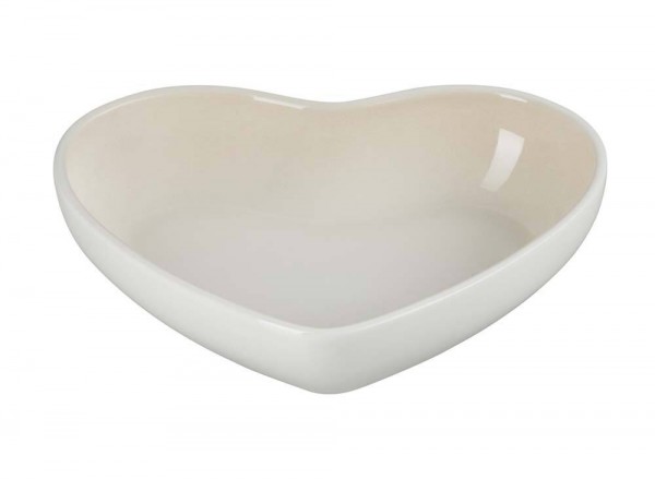 Le Creuset Schüssel Herzform Steinzeug Meringue 650ml