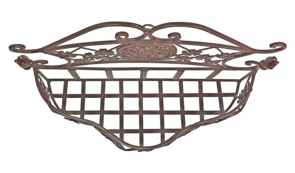 Wandtopfhalter Blumentopfhalter Wandhalter Eisen Braun Vintage-Stil