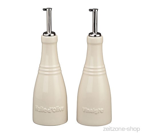 Le Creuset Öl- Und Essig-Set Mandel Le Creuset Öl- Und Essig-Set Mandel