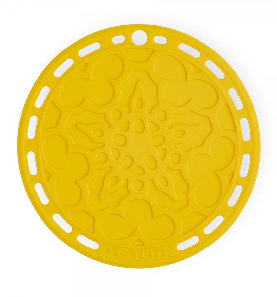 Le Creuset Silikon Untersetzer Tradition Rund Nectar Gelb 20cm