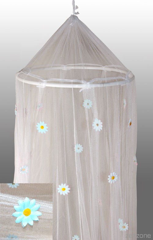 Moskitonetz Doppelbett Landhaus Weiss Blumen Blau Moskitonetz Doppelbett Landhaus Weiss Blumen Blau