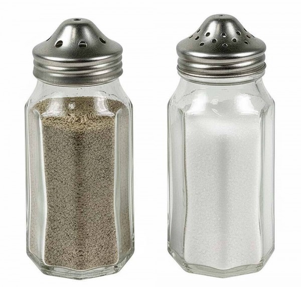 Salz- und Pfefferstreuer Set Vintage-Stil Klassisch Versilbert
