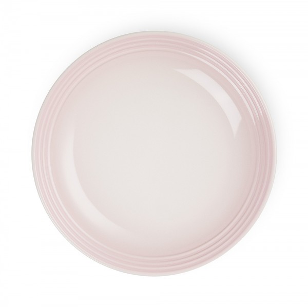 Le Creuset Suppenteller Steinzeug Shell Pink 22cm