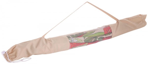 Sonnenschirm Dschungel 200 cm Tropen Blumen Strandschirm Knickbar UPF 50+ Beige