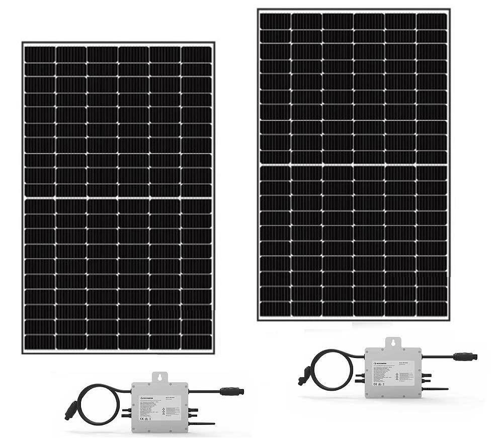 Balkonkraftwerk 750W / 600W Photovoltaik Solaranlage mit 2 x MI300 WIFI Smart Balkonkraftwerk 750W / 600W Photovoltaik Solaranlage mit 2 x MI300 WIFI Smart