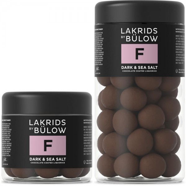 Lakrids by Bülow - F - Dark & Sea Salt - Schokoladen-Lakritz