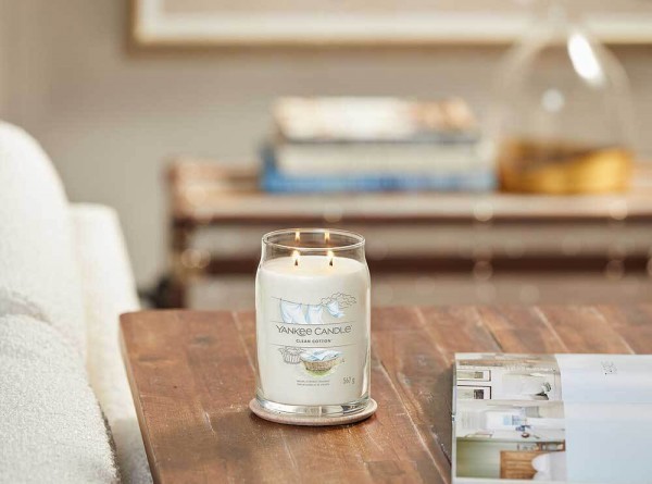 Yankee Candle Duftkerze Signature Clean Cotton 567 g