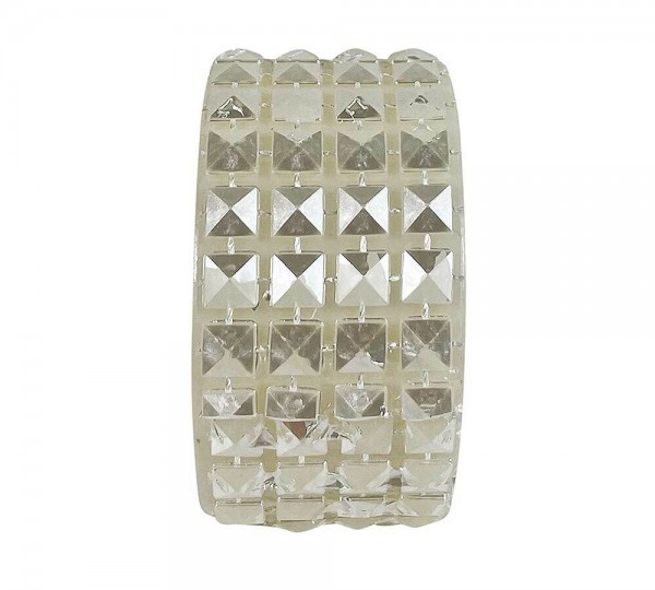 Serviettenringe Weiß Schmuck 4 Stück Serviettenhalter Strass Tischdeko Hochzeit