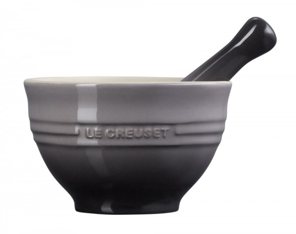 Le Creuset Mörser Steinzeug Flint Grau