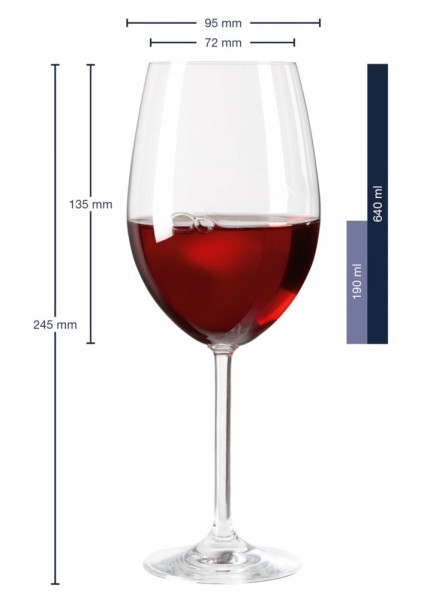 Leonardo Bordeauxglas Daily Rotweinglas 640ml