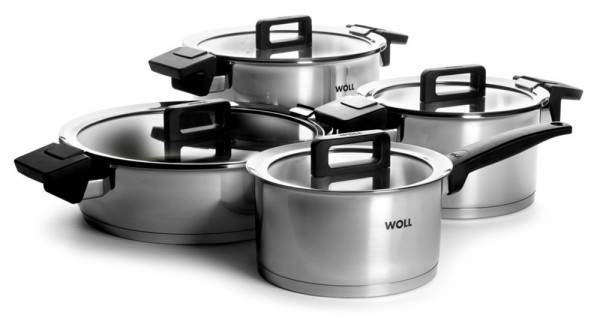 Woll Topfset Concept 4-teilig mit Deckel Edelstahl Induktion Ø 18,20,24,28 cm