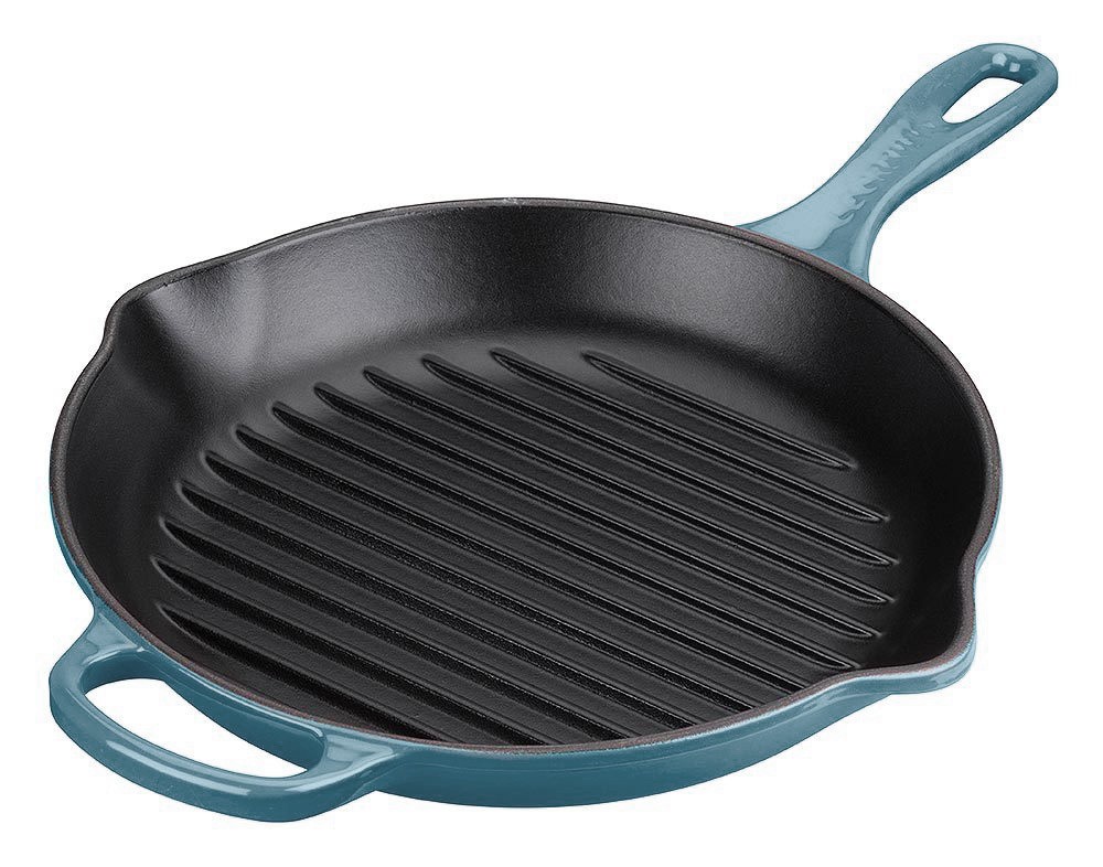 Le Creuset Grillpfanne Rund Signature Gusseisen Marine 26cm Le Creuset Grillpfanne Rund Signature Gusseisen Marine 26cm