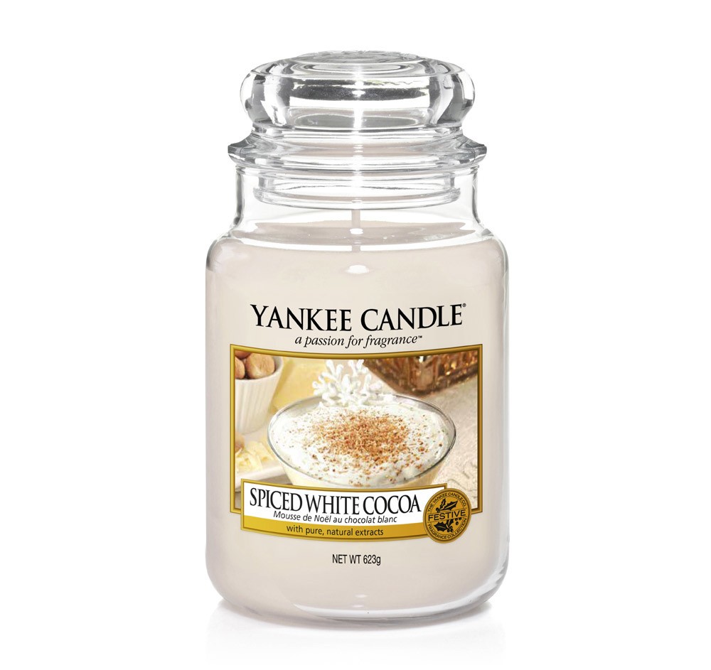 Yankee Candle Duftkerze Spiced White Cocoa 623 g