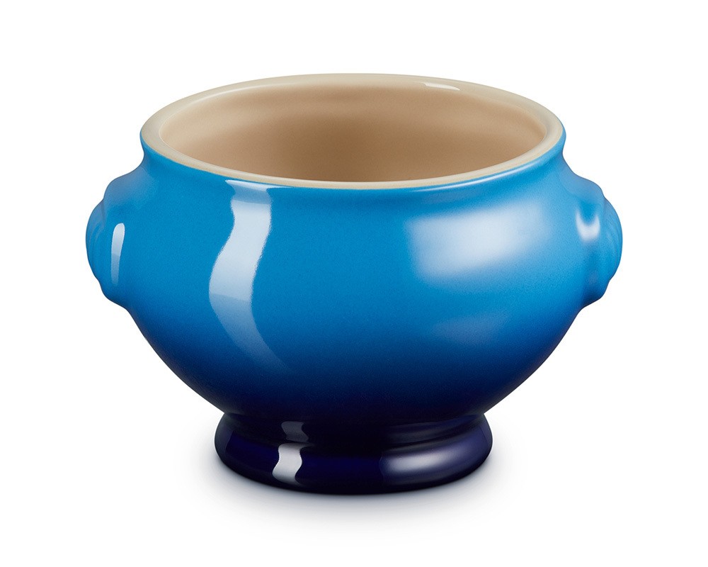 Le Creuset Suppenterrine Steinzeug Azure Blau 600ml Le Creuset Suppenterrine Steinzeug Azure Blau 600ml