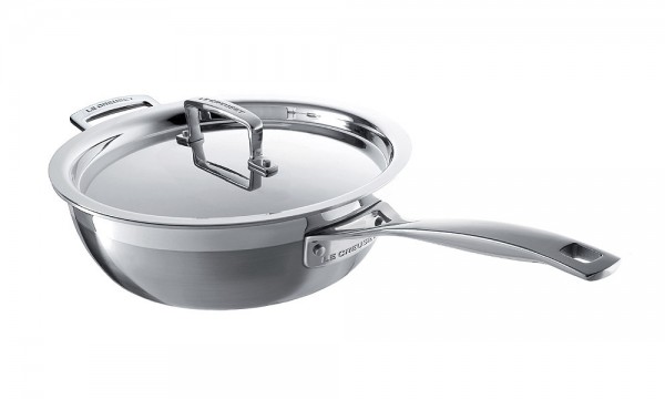 Le Creuset Sautépfanne 3-Ply Edelstahl Antihaft 20cm