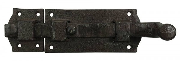 Türriegel Schlossriegel Vintage Schieberiegel Gusseisen Braun Schiebeschloß 22cm
