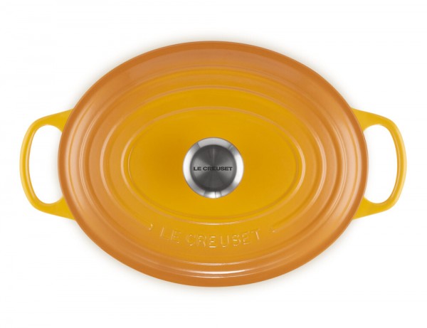 Le Creuset Bräter Signature Oval Gusseisen Nectar Gelb