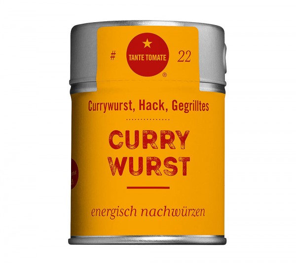 Tante Tomate - CurryWurst - energisch nachwürzen - Gewürzzubereitung 65g