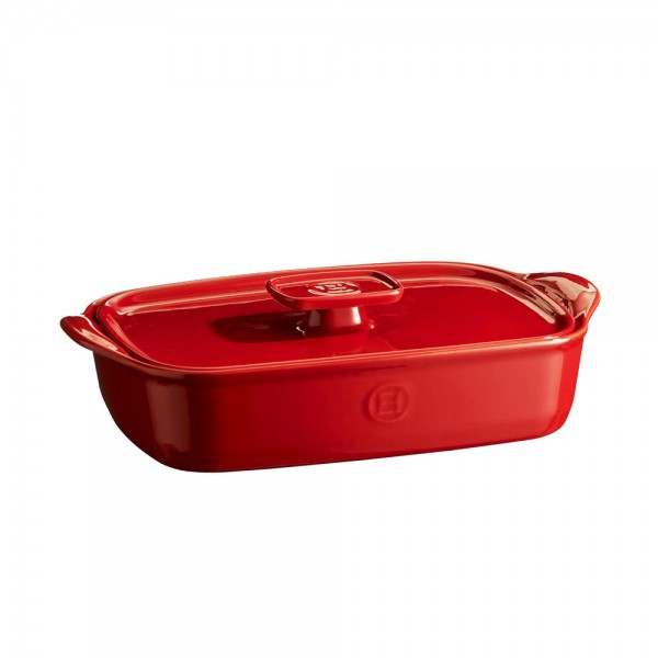 Emile Henry Deckel HR® ceramic für Gratinform Rot 25cm