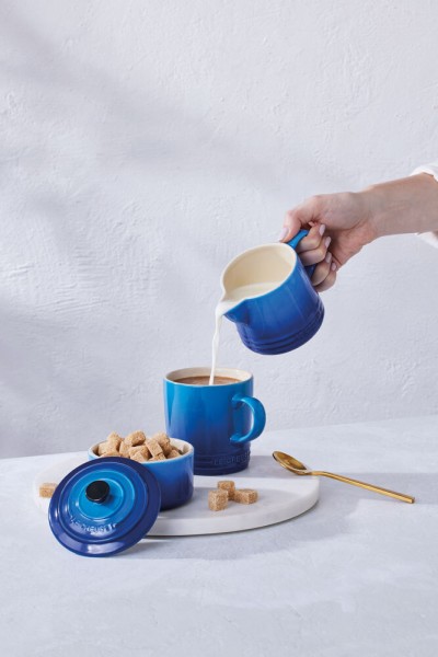 Le Creuset Zucker und Milch Set Steinzeug Azure Blau