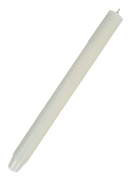 Dicke Stabkerze Elfenbein Durchgefärbt Weiß Lang 30cm x 2,5cm Tropffrei Premium