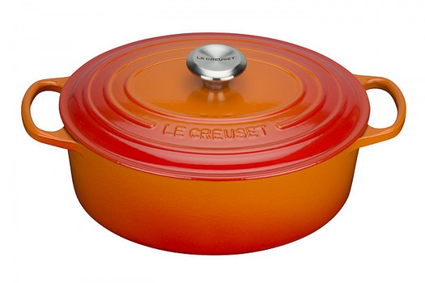 Le Creuset Bräter Signature Oval Gusseisen Ofenrot 31cm