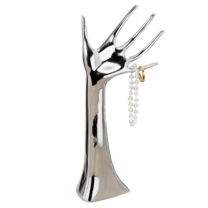 Eleganter Schmuckhalter Schmuckhand 32cm Silber Eleganter Schmuckhalter Schmuckhand 32cm Silber
