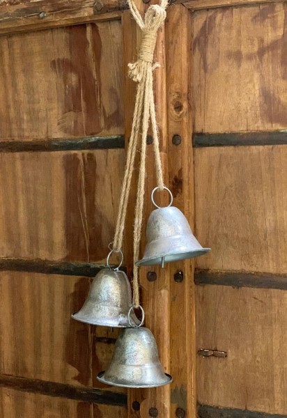 Weihnachts-Glocken zum Aufhängen XL Groß Weihnachten Vintage-Stil Weihnachtsdeko