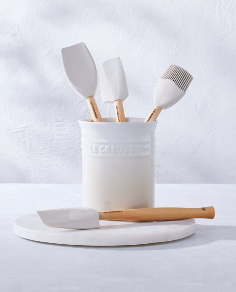 Le Creuset Kochkellen Set Craft 5-tlg. mit Topf Steinzeug Meringue