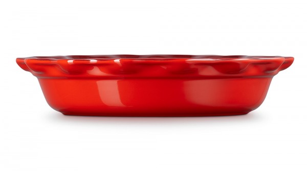Le Creuset Pie-Form Kuchenform Steinzeug Kirschrot 23cm