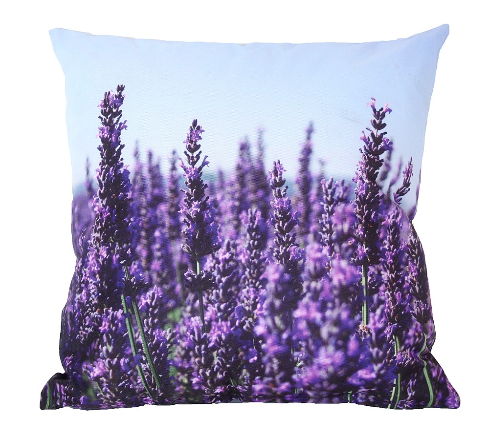 Outdoor Kissen Lavendel Gartenkissen Provence Wasserabweisend 40x40cm