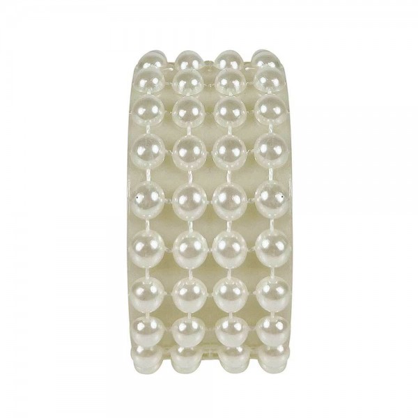 Serviettenringe Weiß Schmuck 4 Stück Serviettenhalter Perlen Tischdeko Hochzeit