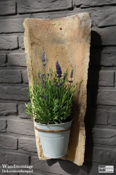 Hängetopf Echt Antiker Dachziegel Wand Blumentopf Zink Wandtopf Landhausstil
