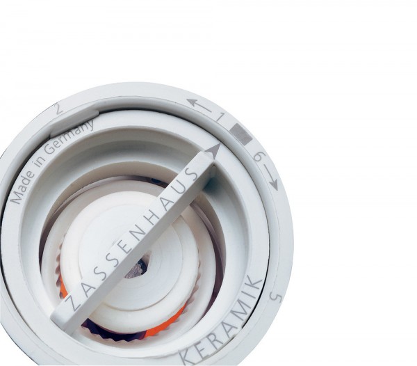 Zassenhaus Pfeffermühle Aachen Keramikmahlwerk Edelstahl Acryl 18cm