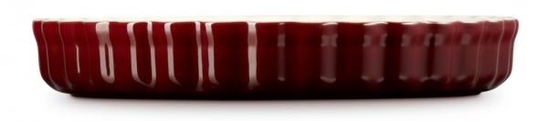Le Creuset Tarte-Form Steinzeug Garnet (Rhone) Bordeaux-Rot 28cm