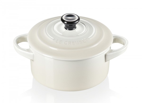 Le Creuset Mini Cocotte Steinzeug Meringue 10X5cm