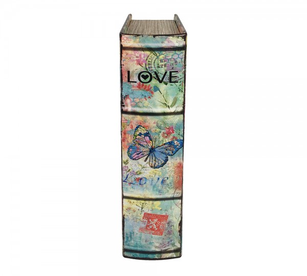 Hohles Buch mit Geheimfach Schmetterling Buchversteck Nostalgie